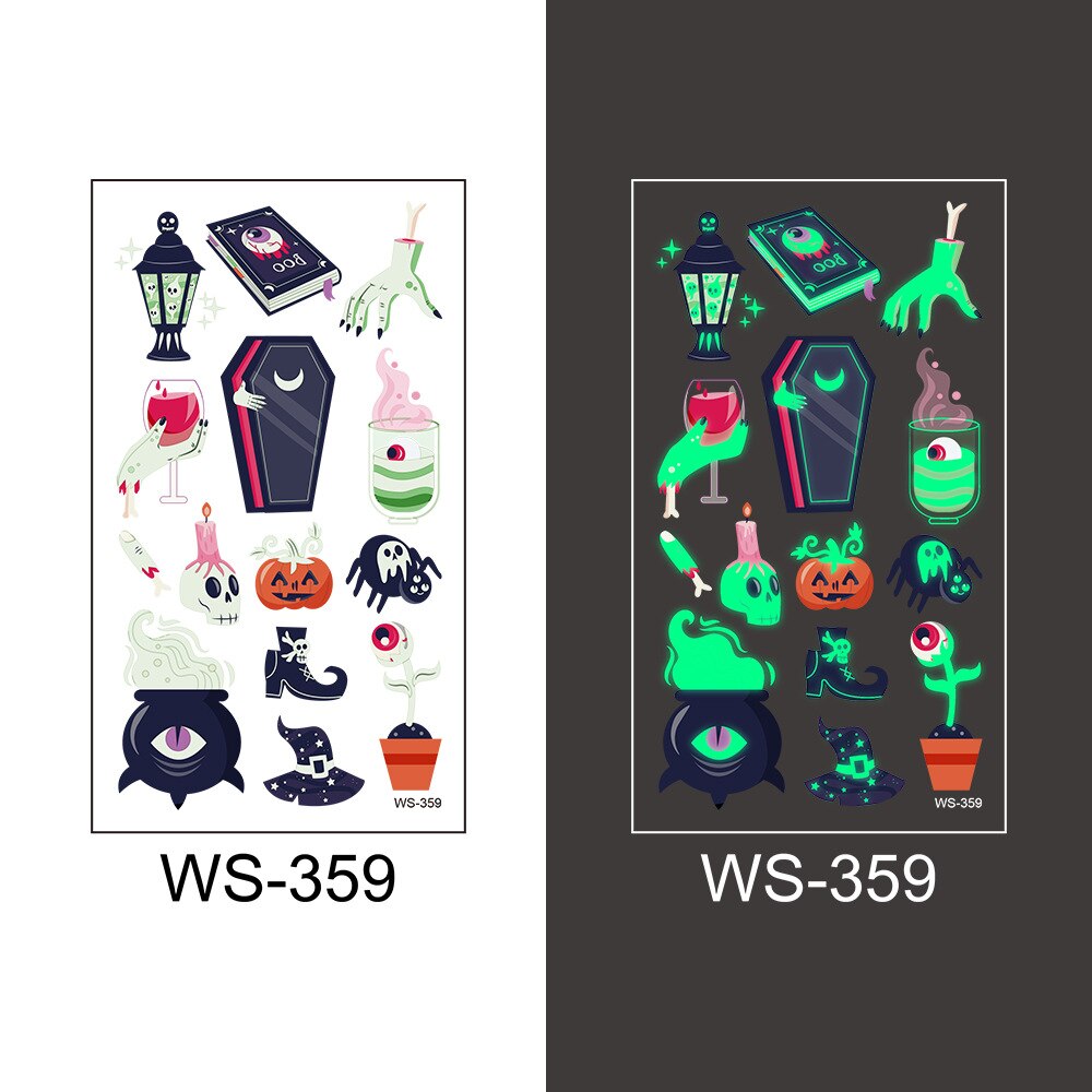 Halloween Luminous Tattoo