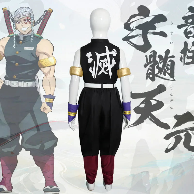 Anime Uzui Tengen Full Set for Kids Halloween Costumes