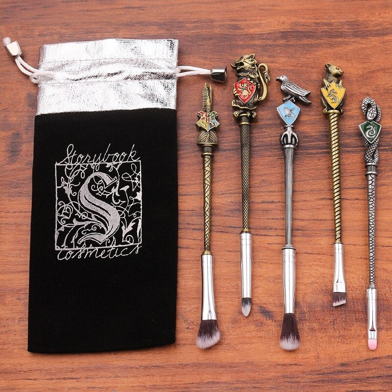 5 pcs Set Harry Potter Magic Wand Makeup Brushes
