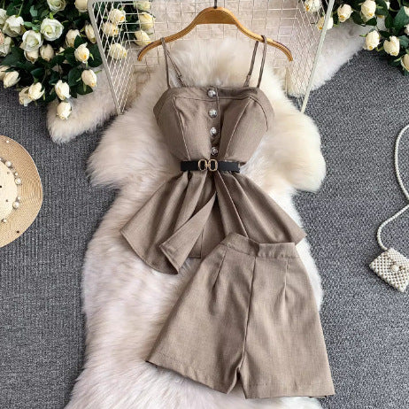 Elegant Cami with Built-in Bra set