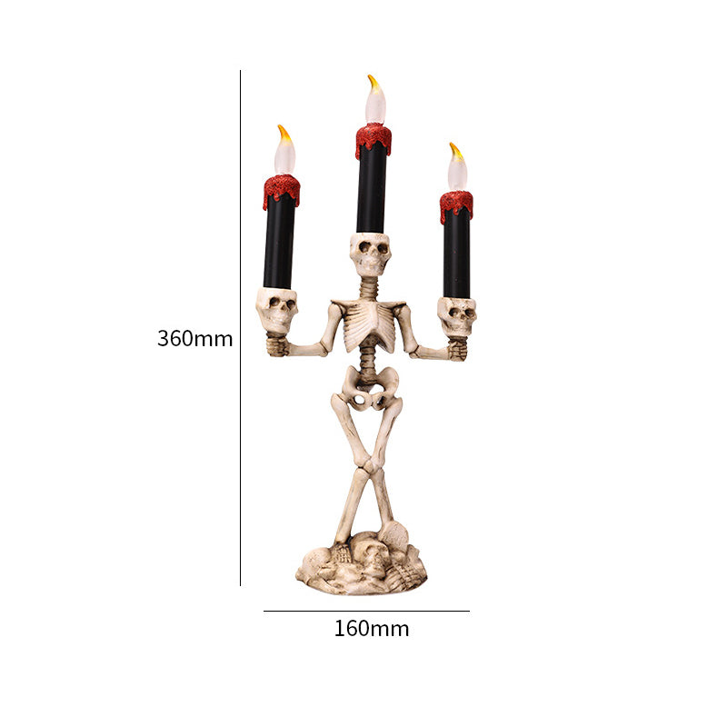 Halloween Skeleton Candlestick