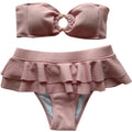 strapless split swimsuit