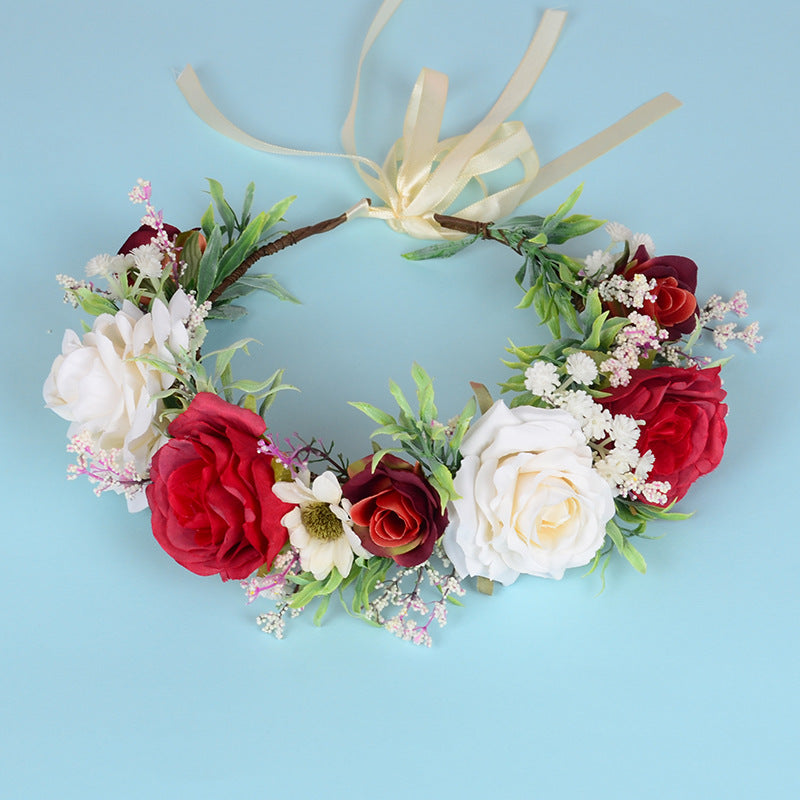 Flower garland headwear