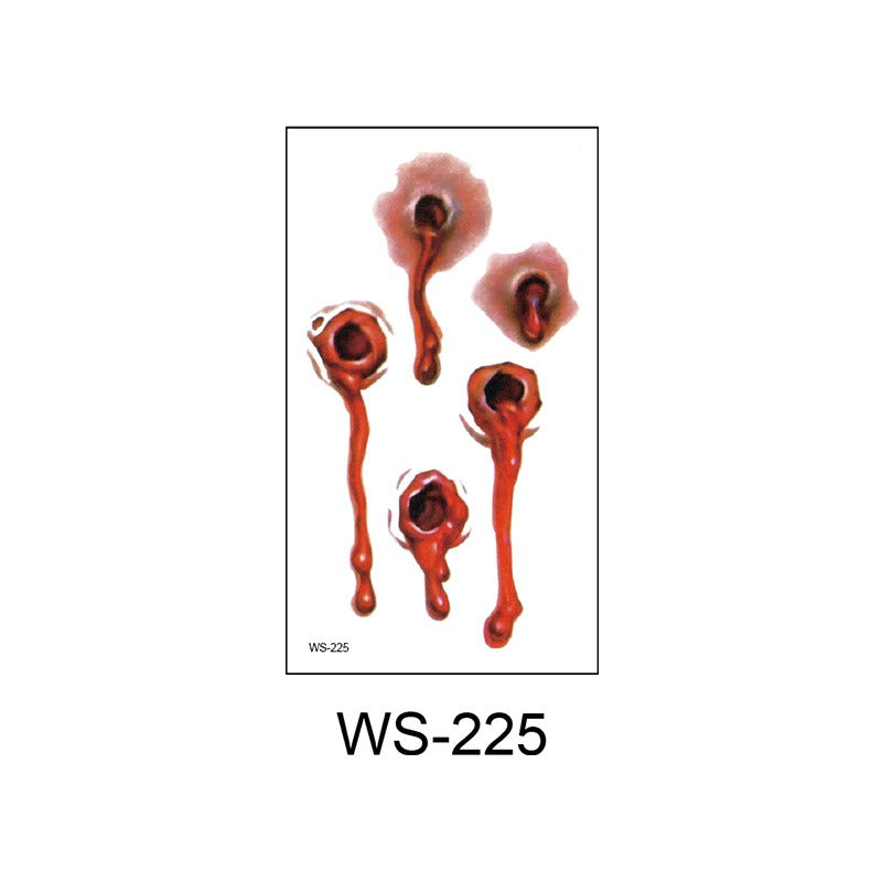 Waterproof Halloween scar temporary tattoo