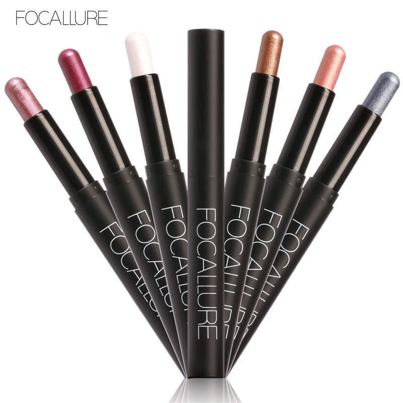 FOCALLURE 12 Colors Eyeshadow Pencil Eyeliner Shimmer Pigment