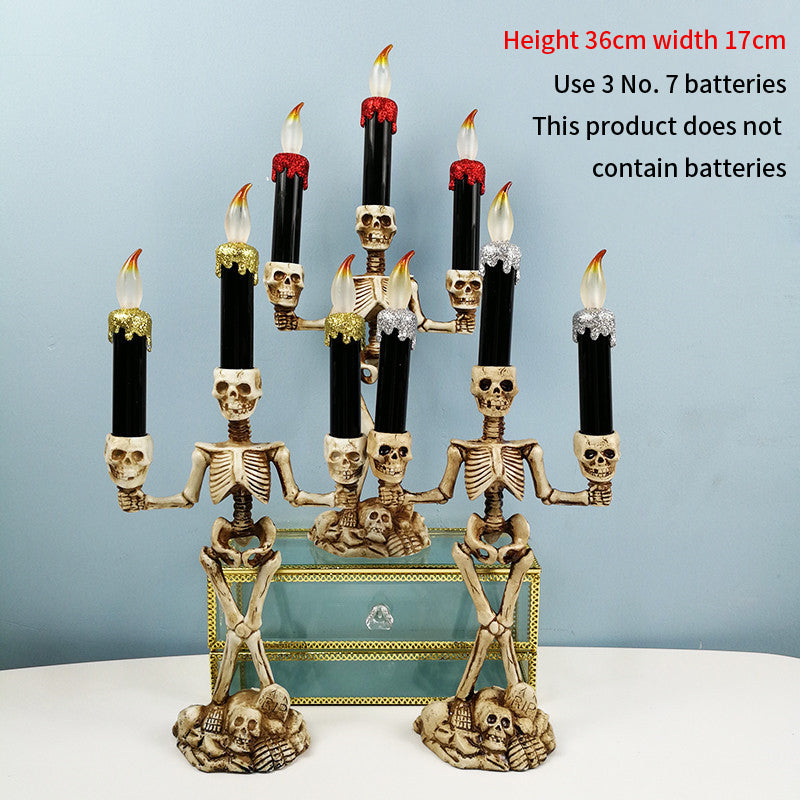 Halloween Skeleton Candlestick