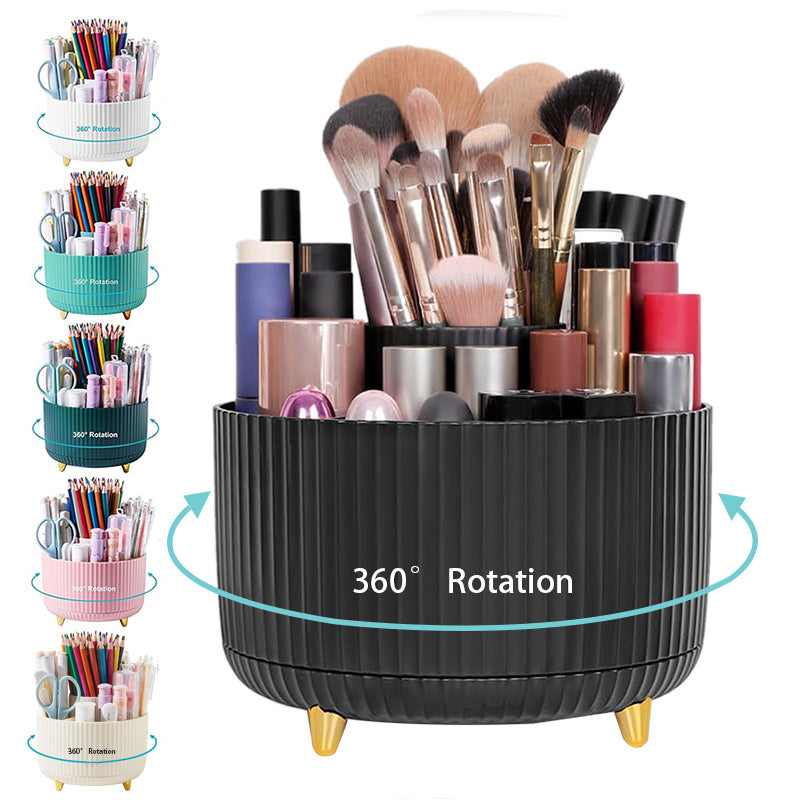 Rotatable cosmetic storage box