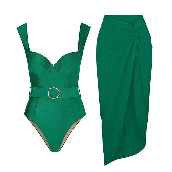 One piece swimsuit set