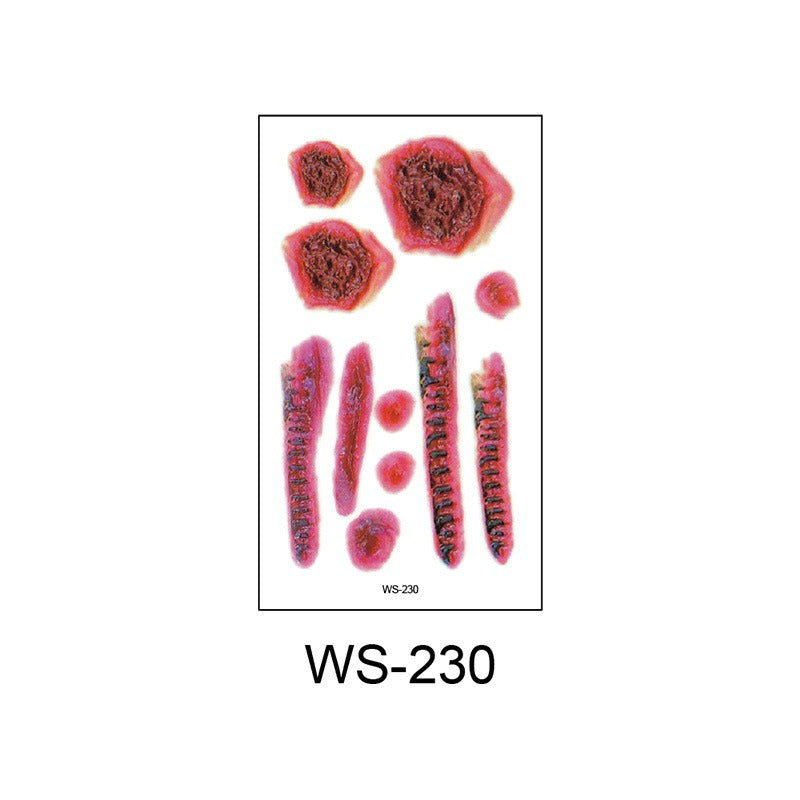 Waterproof Halloween scar temporary tattoo