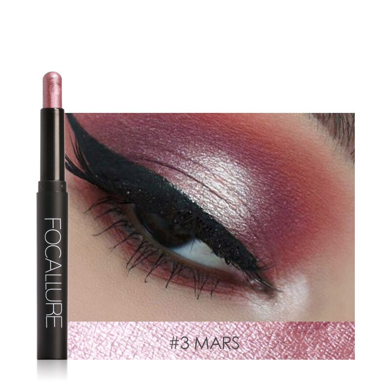 FOCALLURE 12 Colors Eyeshadow Pencil Eyeliner Shimmer Pigment