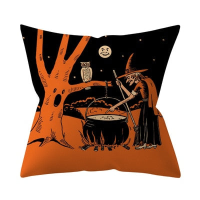 Trick or treat/pumpkin Cushion Cover
