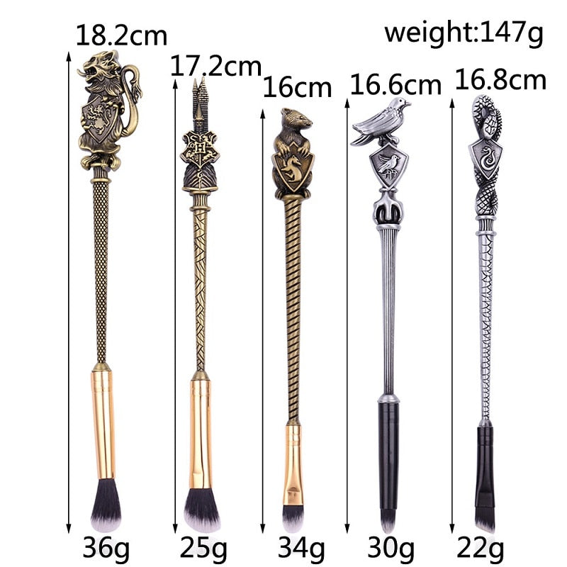 5 pcs Set Harry Potter Magic Wand Makeup Brushes