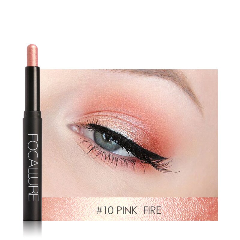 FOCALLURE 12 Colors Eyeshadow Pencil Eyeliner Shimmer Pigment