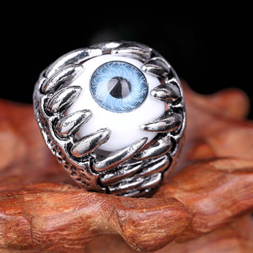 Evil Eye Skull Ring Halloween Jewelry