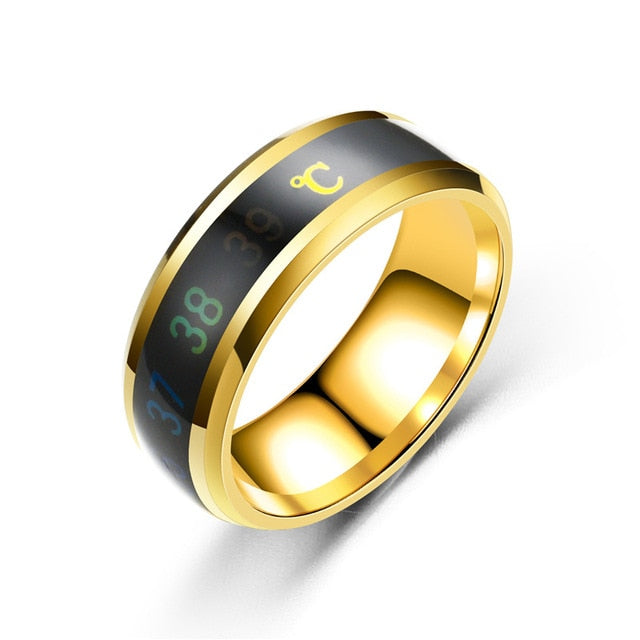 Temperature Ring Titanium Steel Mood Temperature