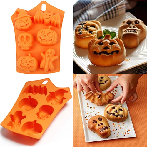 1pcs Pumpkin Halloween Silicone Mold